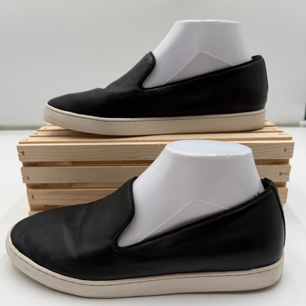 Birdies The Swift Black Smooth‎ Leather Slip On Sneaker Womens Size 8.5